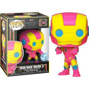 Funko Pop! Marvel - The Infinity Saga - Iron Man (Mark 3) Blacklight #1406