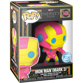 Funko Pop! Marvel - The Infinity Saga - Iron Man (Mark 3) Blacklight #1406