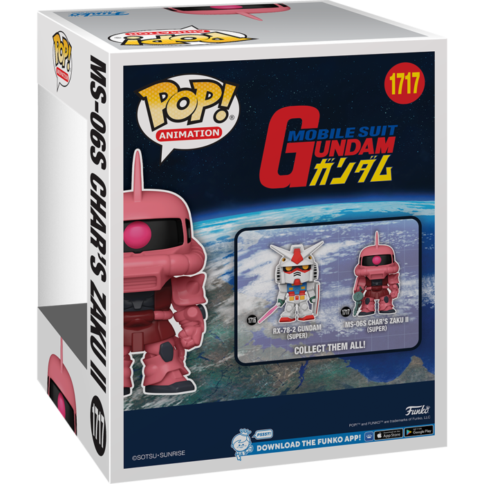 Funko Pop! Mobile Suit Gundam - MS-06S Char’s Zaku II Super Sized 6" #1717