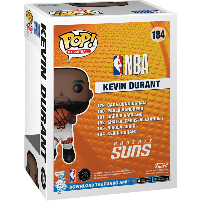 Funko Pop! NBA Basketball - Kevin Durant (Phoenix Suns) #184