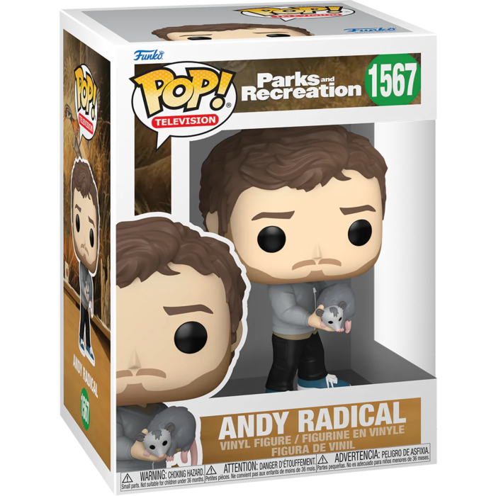 Funko Pop! Parks and Recreation - Andy Radical 15th Anniversary #1567