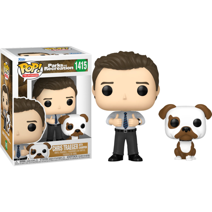 Funko Pop! Parks and Recreation - Chris Traeger with Champion 15th Anniversary #1415