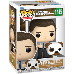 Funko Pop! Parks and Recreation - Chris Traeger with Champion 15th Anniversary #1415