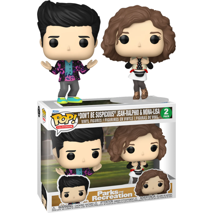 Funko Pop! Parks and Recreation - "Don't Be Suspicious" Jean-Ralphio & Mona-Lisa 15th Anniversary - 2-Pack