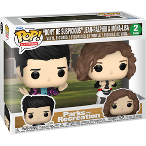 Funko Pop! Parks and Recreation - "Don't Be Suspicious" Jean-Ralphio & Mona-Lisa 15th Anniversary - 2-Pack