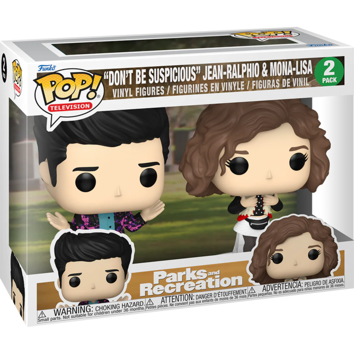 Funko Pop! Parks and Recreation - "Don't Be Suspicious" Jean-Ralphio & Mona-Lisa 15th Anniversary - 2-Pack