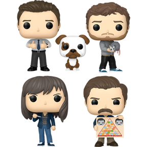 Funko Pop! Parks and Recreation - Flu Season 15th Anniversary - Bundle (Set of 4)