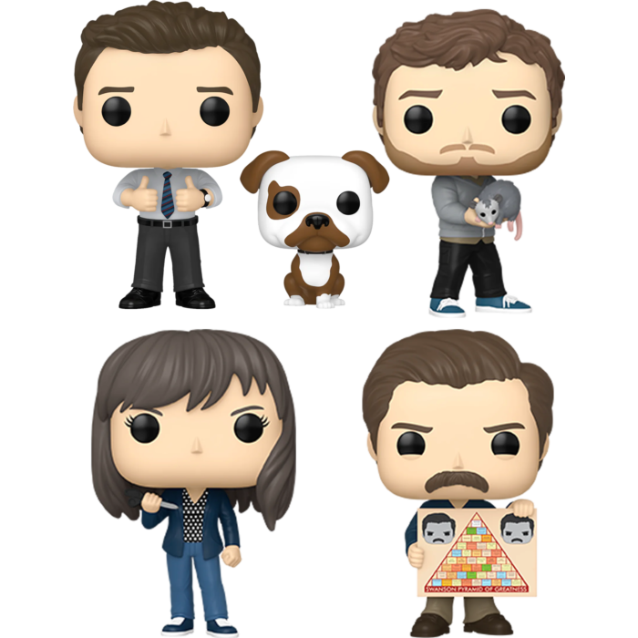 Funko Pop! Parks and Recreation - Flu Season 15th Anniversary - Bundle (Set of 4)