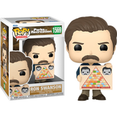 Funko Pop! Parks and Recreation - Ron Swanson with Pyramid of Greatness 15th Anniversary #1569