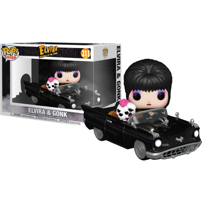 Funko Pop! Rides - Elvira - Mistress of the Dark - Elvira & Gonk in the Macabre Mobile #311