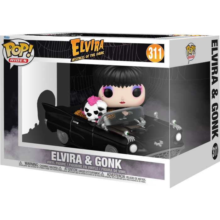 Funko Pop! Rides - Elvira - Mistress of the Dark - Elvira & Gonk in the Macabre Mobile #311