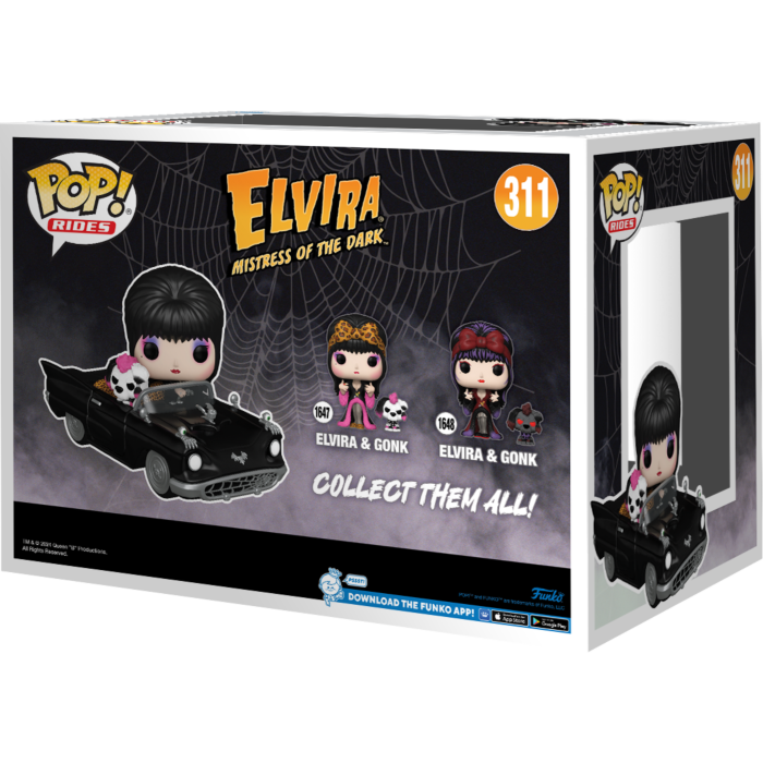 Funko Pop! Rides - Elvira - Mistress of the Dark - Elvira & Gonk in the Macabre Mobile #311