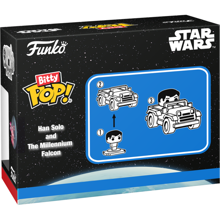 Funko Pop! Rides - Star Wars - Han Solo & The Millennium Falcon Bitty #321