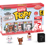 Funko Pop! Rudolph the Red-Nosed Reindeer (1964) - Charlie-in-the-Box, Rudolph, Misfit Elephant & Mystery 60th Anniversary Bitty - (4 - Pack)