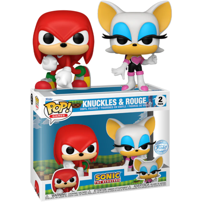Funko Pop! Sonic The Hedgehog - Knuckles & Rouge 2-Pack