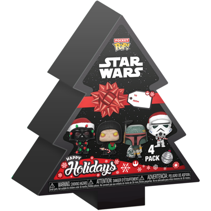 Funko Pop! Star Wars - Christmas Tree Holiday Box Pocket - (4-Pack)