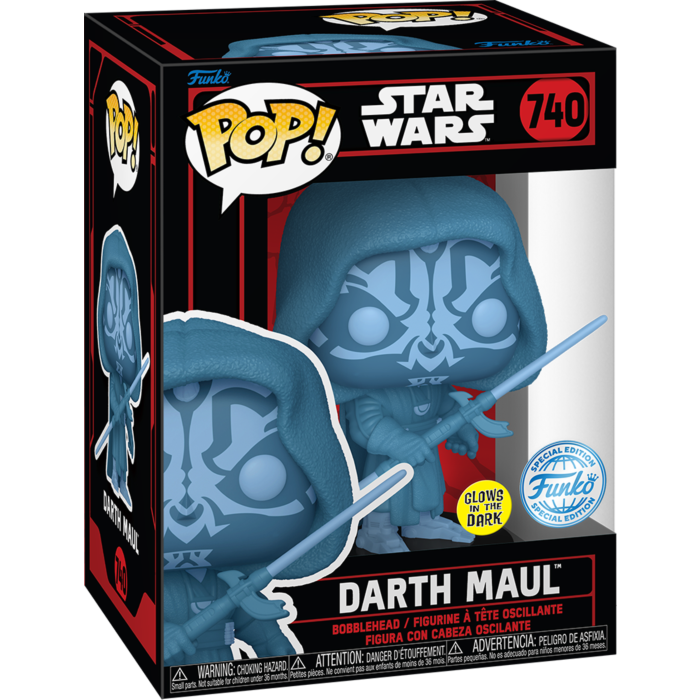 Funko Pop! Star Wars - Dark Side - Darth Maul (Holo) Glow-in-the-Dark #740