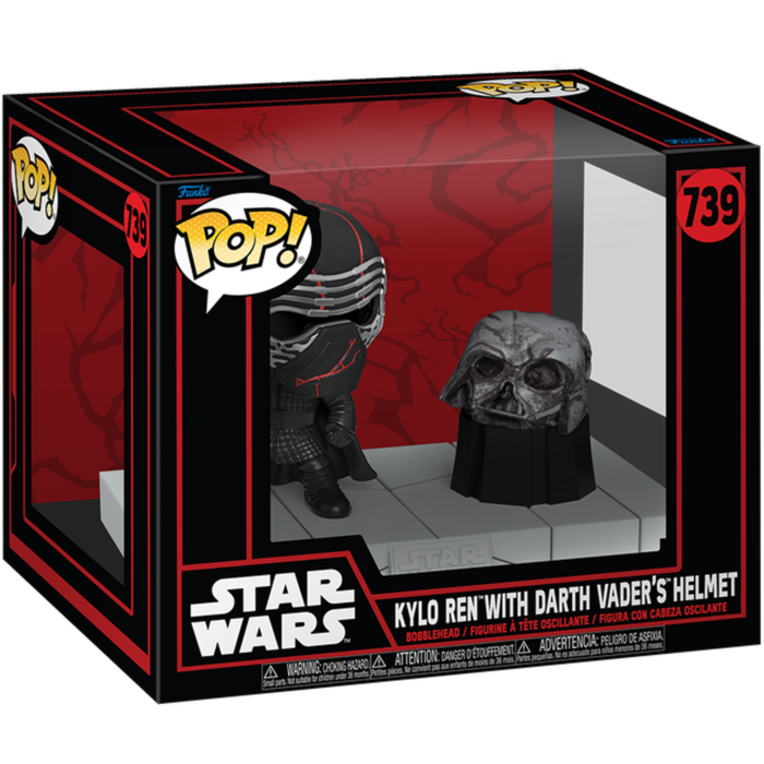 Funko Pop! Star Wars - Dark Side - Kylo Ren with Darth Vader's Helmet Deluxe #739