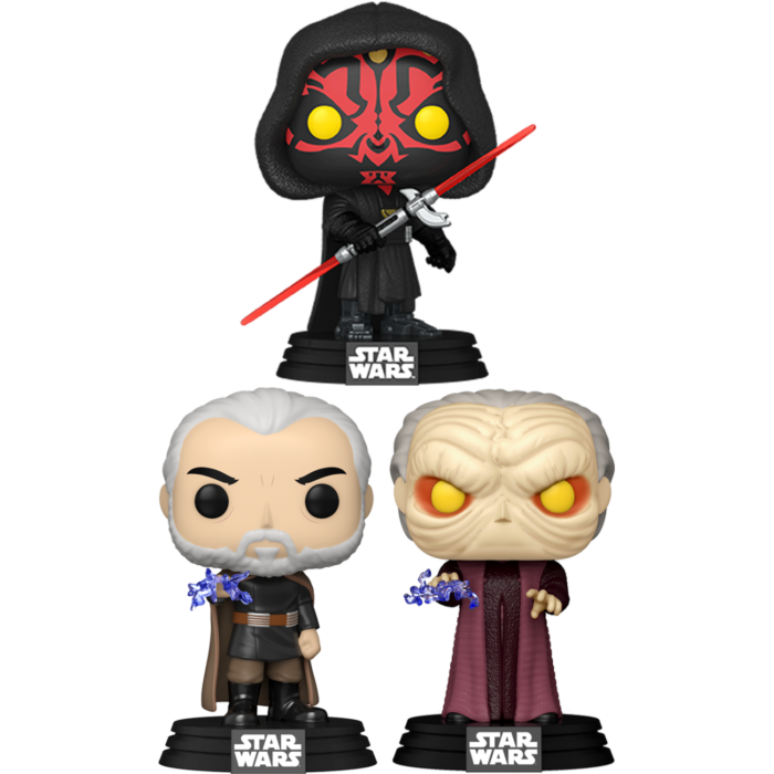 Funko Pop! Star Wars - Dark Side - Sith Lords - Bundle (Set of 3)