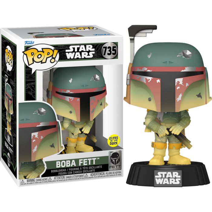 Funko Pop! Star Wars - Fett Legacy - Boba Fett with Rifle Glow-in-the-Dark #735