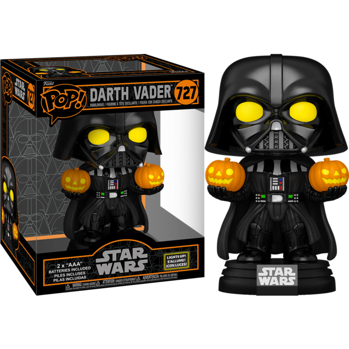 Funko Pop! Star Wars - Halloween - Darth Vader (Lights Up) Super Sized 6" #727