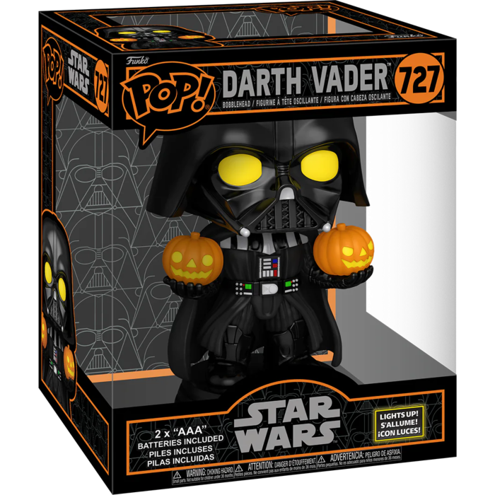 Funko Pop! Star Wars - Halloween - Darth Vader (Lights Up) Super Sized 6" #727