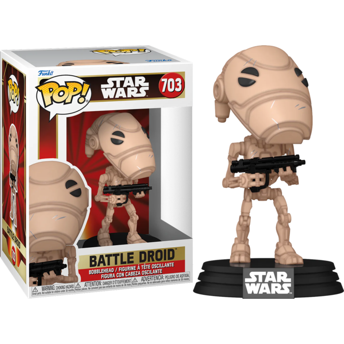 Funko Pop! Star Wars Episode I - The Phantom Menace - B1 Battle Droid 25th Anniversary #703