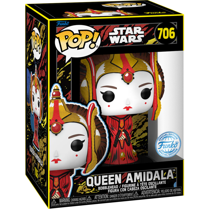 Funko Pop! Star Wars Episode I - The Phantom Menace - Queen Amidala 25th Anniversary Retro Series #706