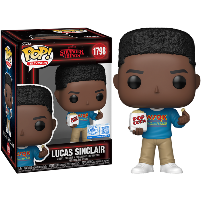 Funko Pop! Stranger Things - Lucas Sinclair with Popcorn #1798