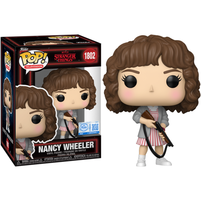 Funko Pop! Stranger Things - Nancy Wheeler with Shotgun #1802 (+ Box of 3 Mystery Exclusive)