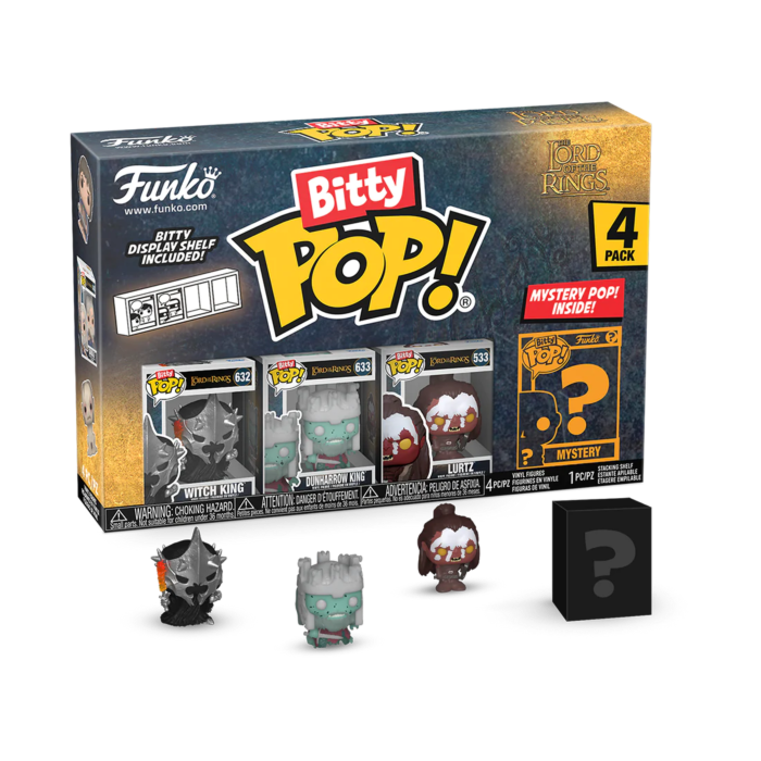 Funko Pop! The Lord of the Rings - Witch King, Dunharrow King, Lurtz & Mystery Bitty - 4 Pack