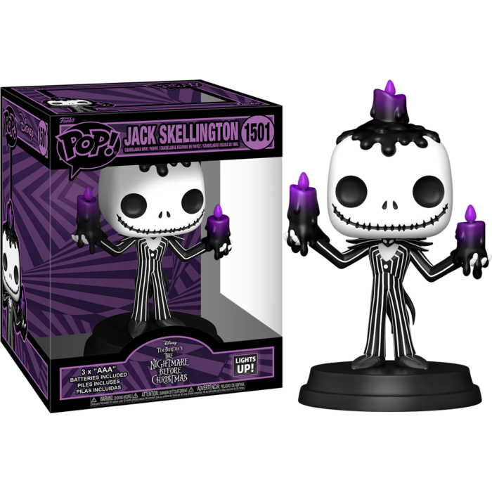 Funko Pop! The Nightmare Before Christmas - Halloween - Jack Skellington (Lights Up) Super Sized 6" #1501