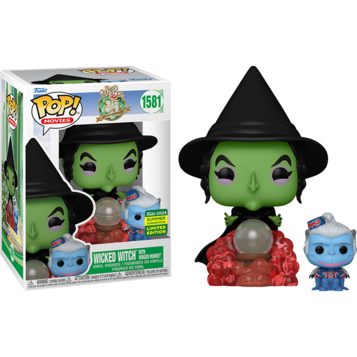 Funko Pop! The Wizard of Oz - Wicked Witch with Winged Monkey #1581 (2024 Summer Convention Exclusive)