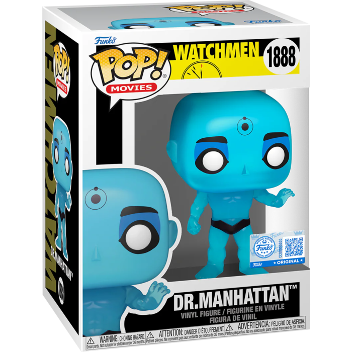 Funko Pop! Watchmen - Dr. Manhattan #1888 (+ Box of 3 Mystery Exclusive)