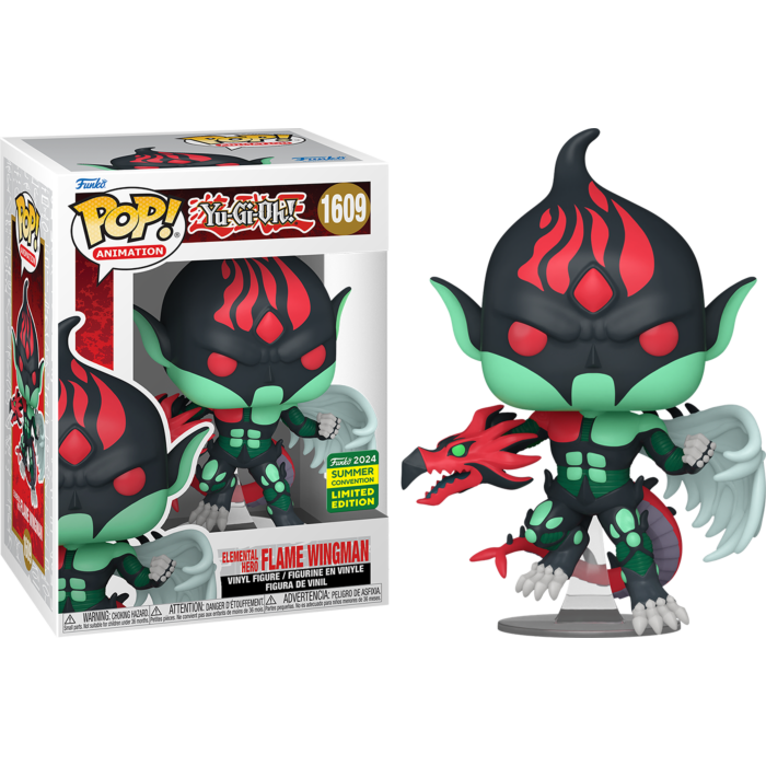 Funko Pop! Yu-Gi-Oh! - Elemental Hero Flame Wingman #1609 (2024 Summer Convention Exclusive)