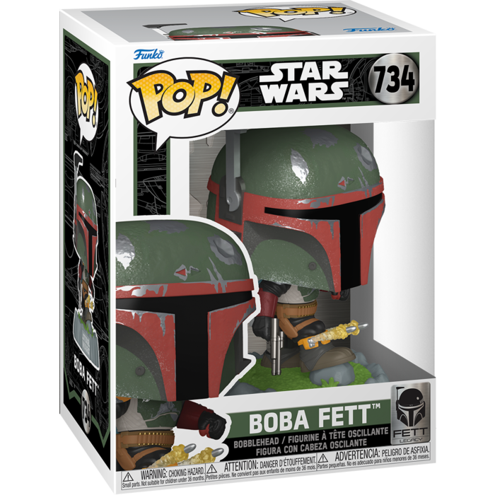 Funko Pop! tar Wars  - Fett Legacy - Boba Fett with Kneepad Rockets #734