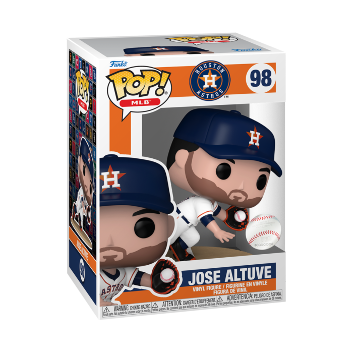Funko Pop! - MLB Baseball - Jose Altuve Catching in White Jersey Houston Astros #98