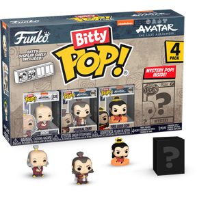 Funko Pop! Avatar - The Last Airbender - Iroh, Admiral Zhao, Fire Lord Ozai & Mystery Bitty Series 03  - (4-Pack)