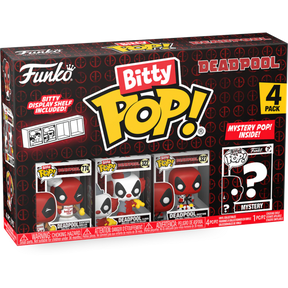 Funko Pop! Deadpool - Deadpool (Backyard Griller), Deadpool (Clown), Deadpool (Bedtime) & Mystery Bitty - 4-Pack