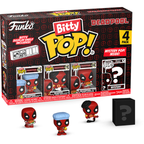 Funko Pop! Deadpool - Deadpool (Bathtime), Deadpool (Flamenco), Deadpool (Supper Hero) & Mystery Bitty - 4-Pack