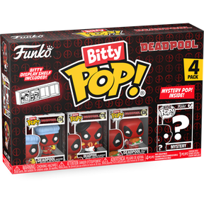 Funko Pop! Deadpool - Deadpool (Bathtime), Deadpool (Flamenco), Deadpool (Supper Hero) & Mystery Bitty - 4-Pack