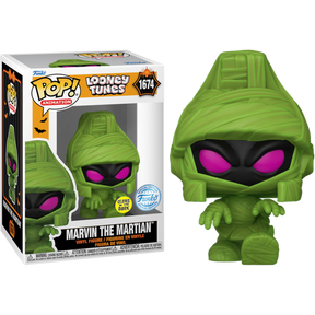 Funko Pop! Looney Tunes - Halloween - Marvin the Martian (Mummy) Glow-in-the-Dark #1674