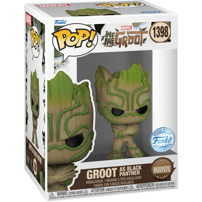 Funko Pop! Marvel 85th Anniversary - We Are Groot - Groot as Black Panther #1398