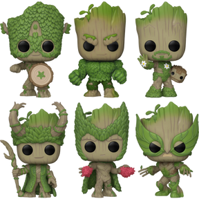 Funko Pop! Marvel 85th Anniversary - We Are Groot - Groot to the Rescue - Bundle (Set of 6)
