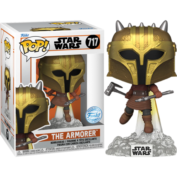 Funko Pop! Star Wars - The Mandalorian - The Armorer with Funko Pop! Star Wars - The Mandalorian - The Armorer with
