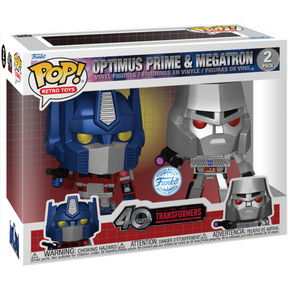 Funko Pop! Transformers: Generation 1 - Optimus Prime & Megatron Metallic - 2-Pack
