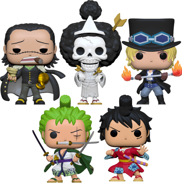Kit 6 Bonecos One Piece Filme Z Luffy Zoro Sanji Brook