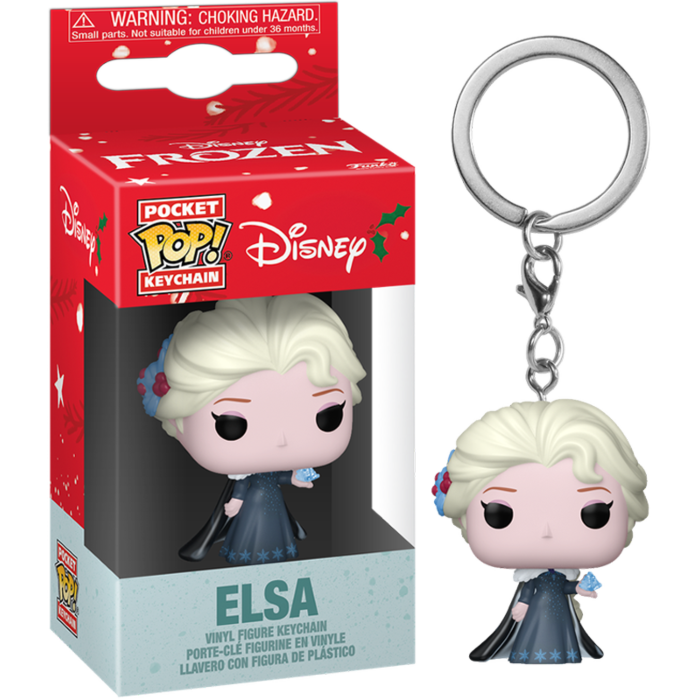 Funko Pocket Pop! Keychain - Disney: Princess - Elsa Holiday