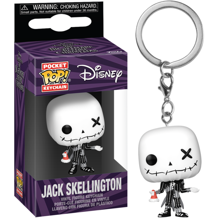 Funko Pocket Pop! Keychain - The Nightmare Before Christmas - Jack Skellington (Patchwork)