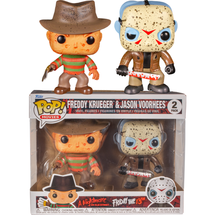 Funko Pop! Freddy vs Jason - Freddy & Jason Battle-Damaged - 2-Pack